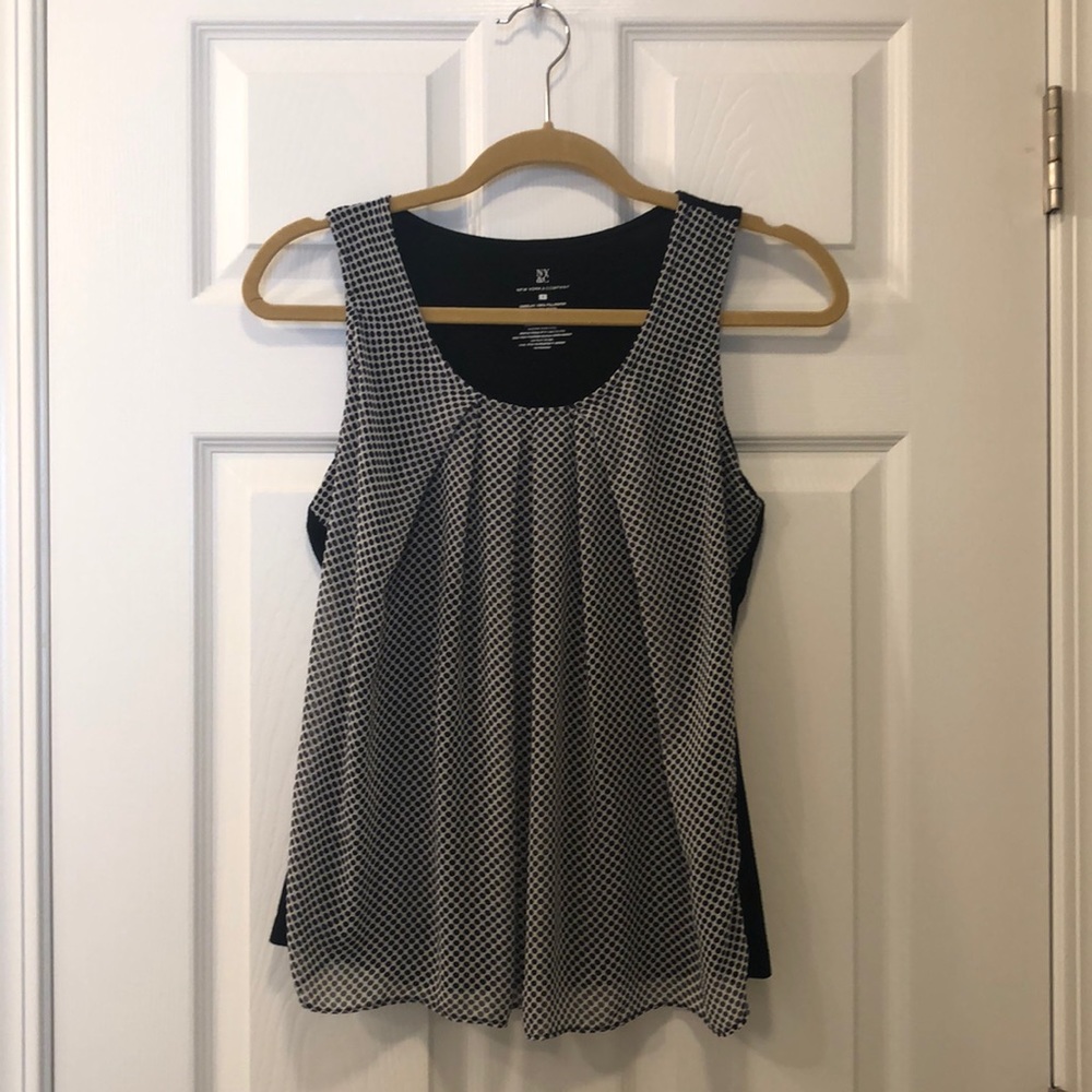 New York & Company polka dot blouse S